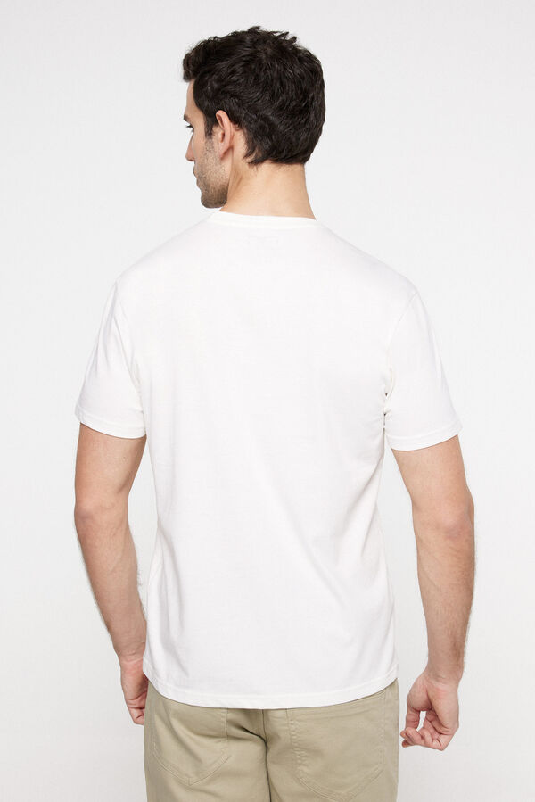 Fifty Outlet Camiseta estampada 100% algodón Blanco