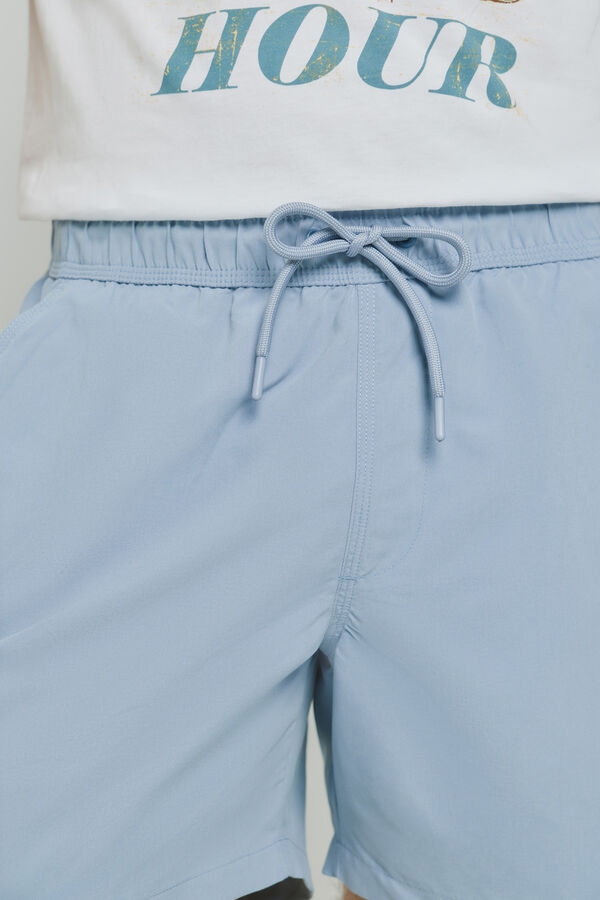 Milano Fato de banho liso Azul claro