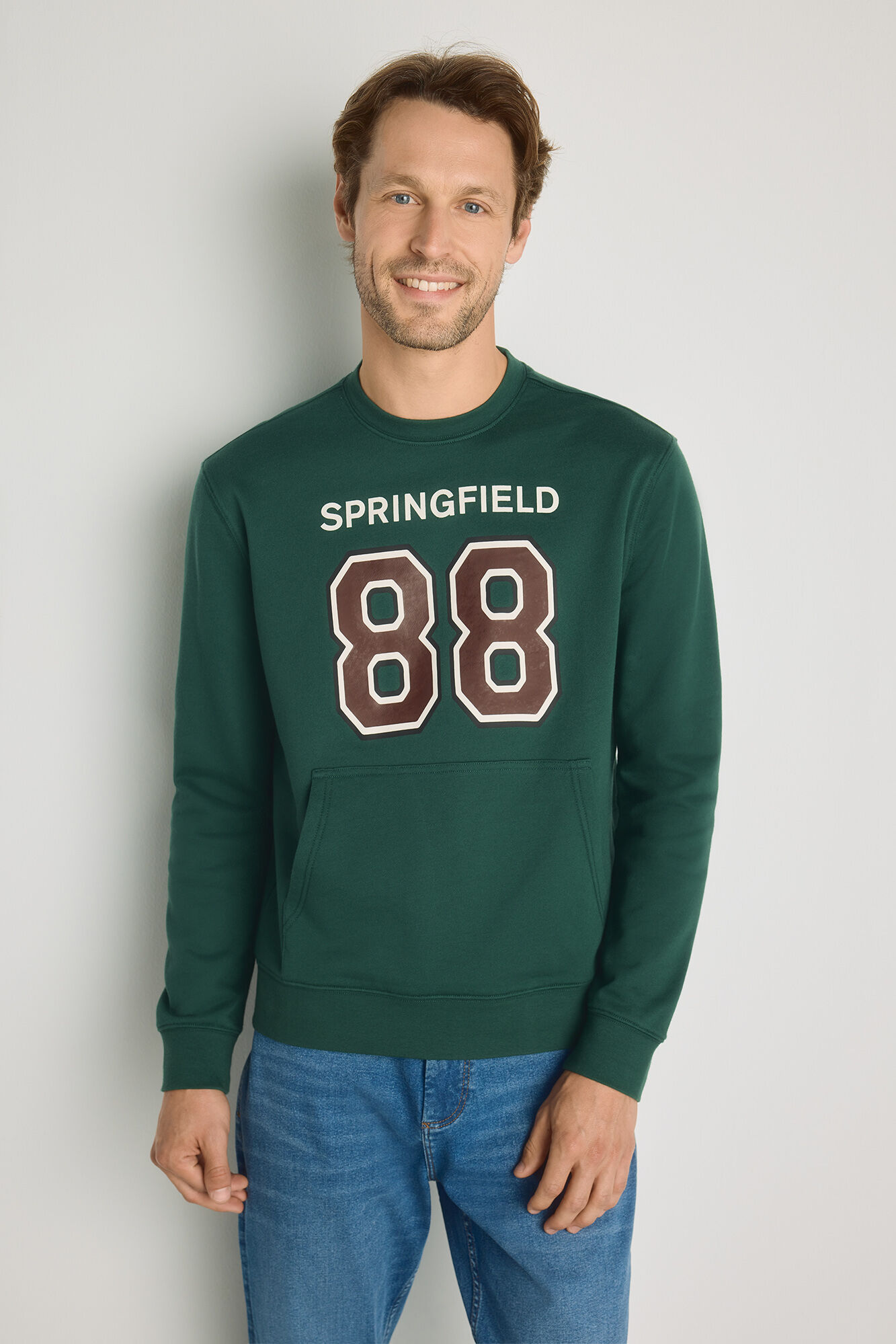Springfield Sweatshirt gola redonda com logo