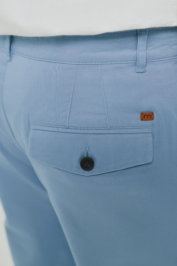Milano Cal&ccedil;as chino tapered Azul claro