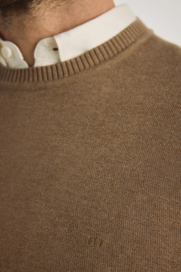 Milano Camisola gola caixa Camel