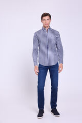 Milano Camisa Cuadros Relaxed Fit Navy