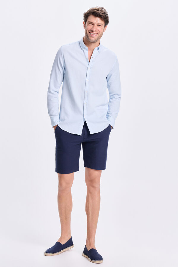 Milano Camisa Sport Estructura Azul