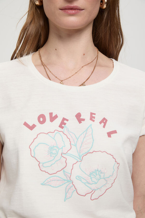 Milano T-shirt de manga curta estampada Branco