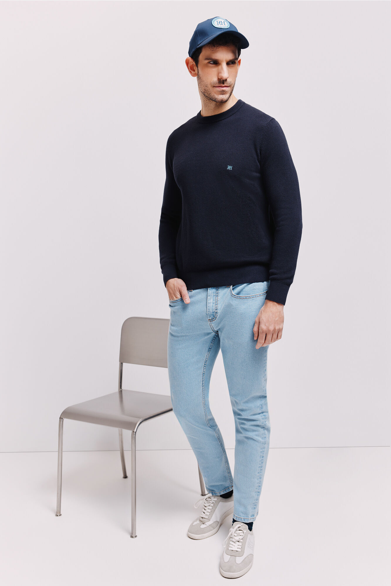 Pedro del Hierro Camisola gola caixa