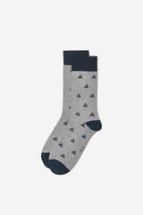 Milano Calcet&iacute;n dibujo barcos Gris