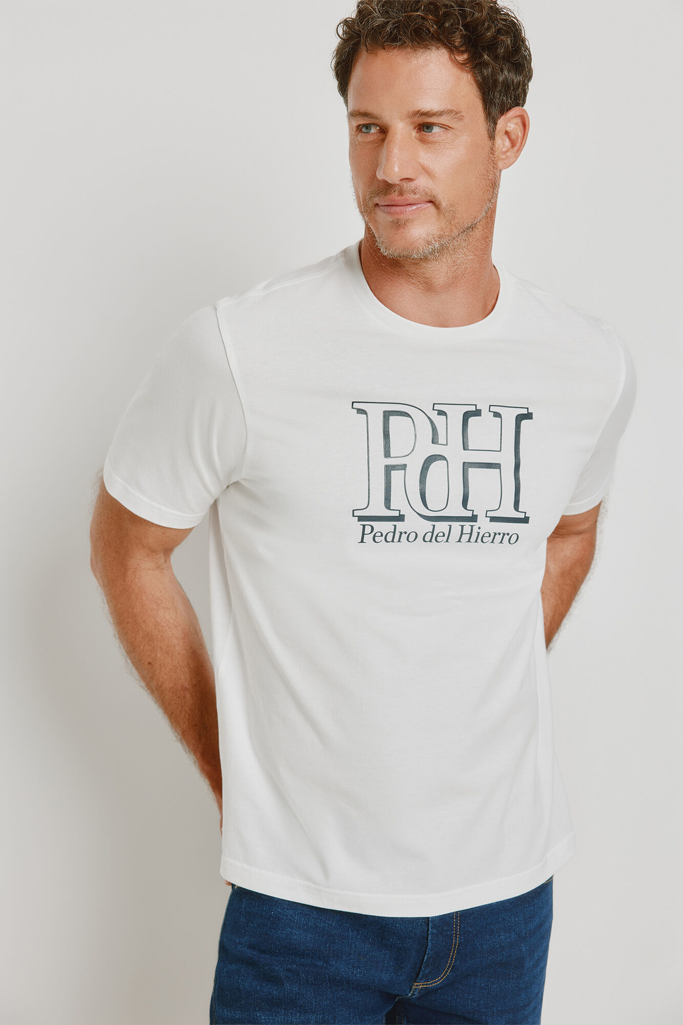 Pedro del Hierro Camiseta regular fit big logo