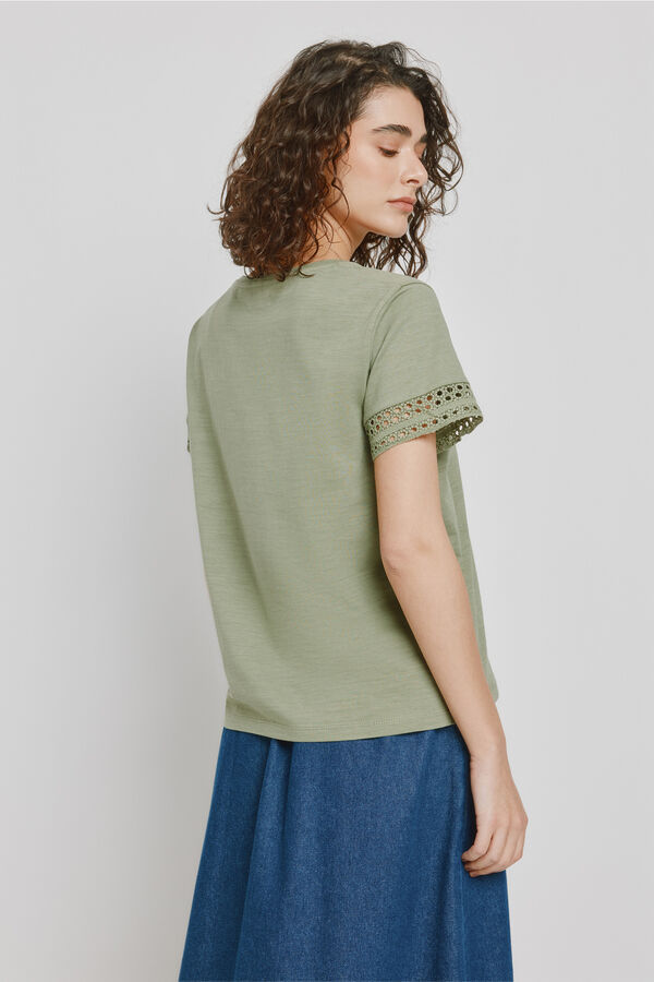 Milano T-shirt de manga curta C&aacute;qui