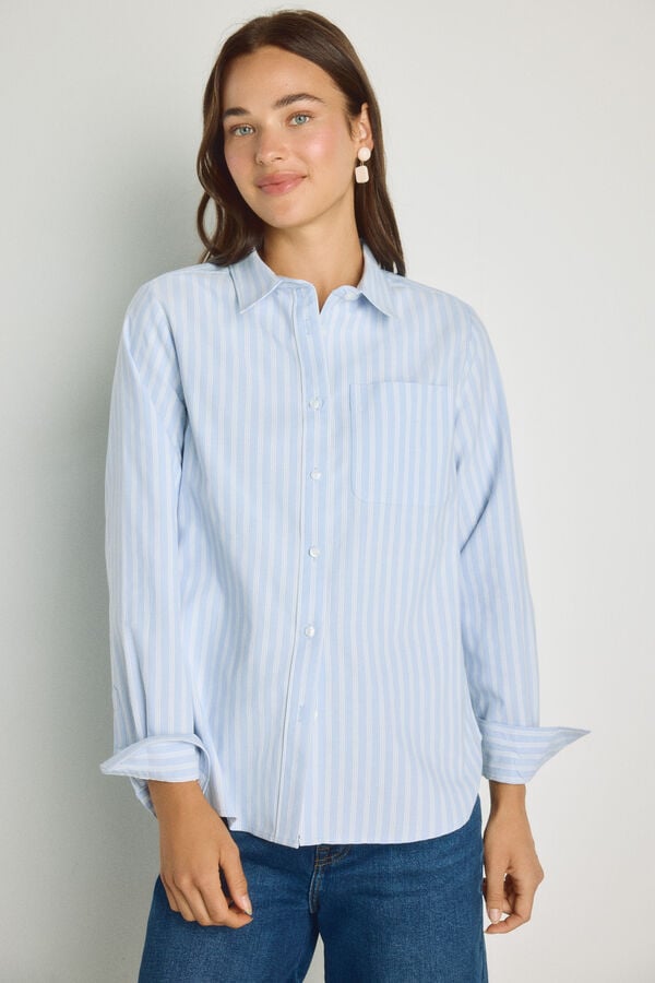 Milano Camisa oxford Azul claro