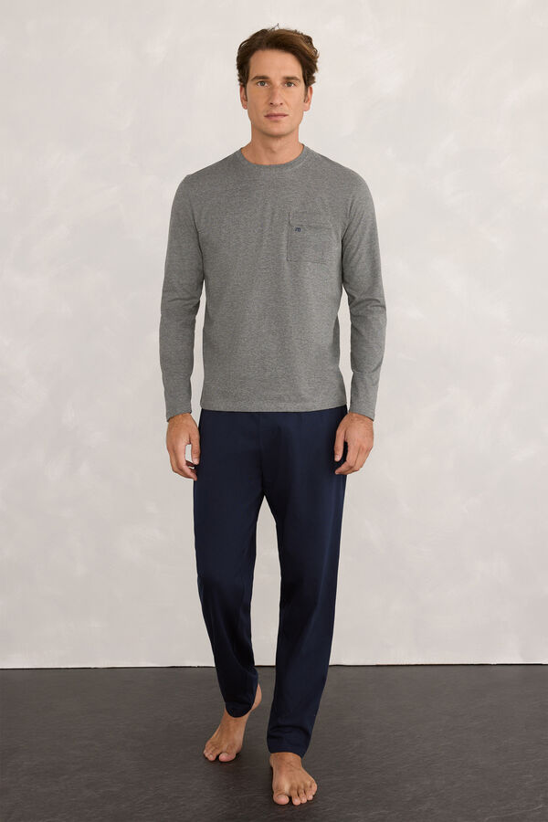 Milano Rotina do Pijama Cinza medio