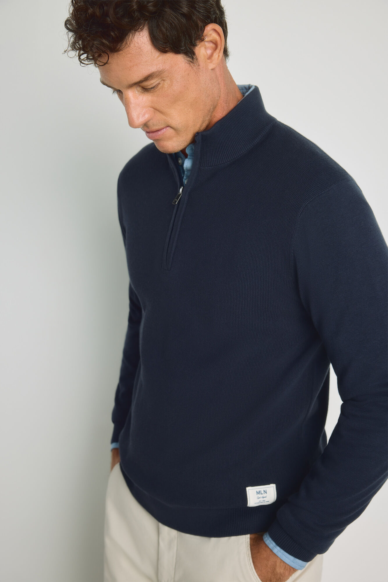 Milano Jersey semicisne cremallera