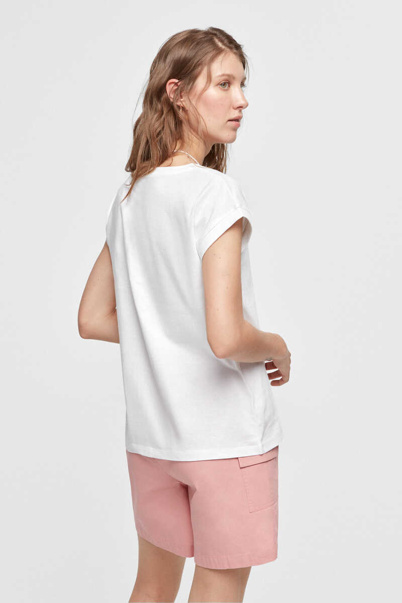 Fifty Outlet T-shirt estampada Branco