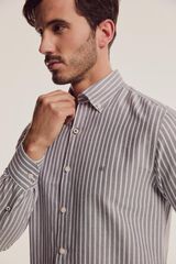 Fifty Outlet Camisa Oxford Pdh Rayas Azul marino