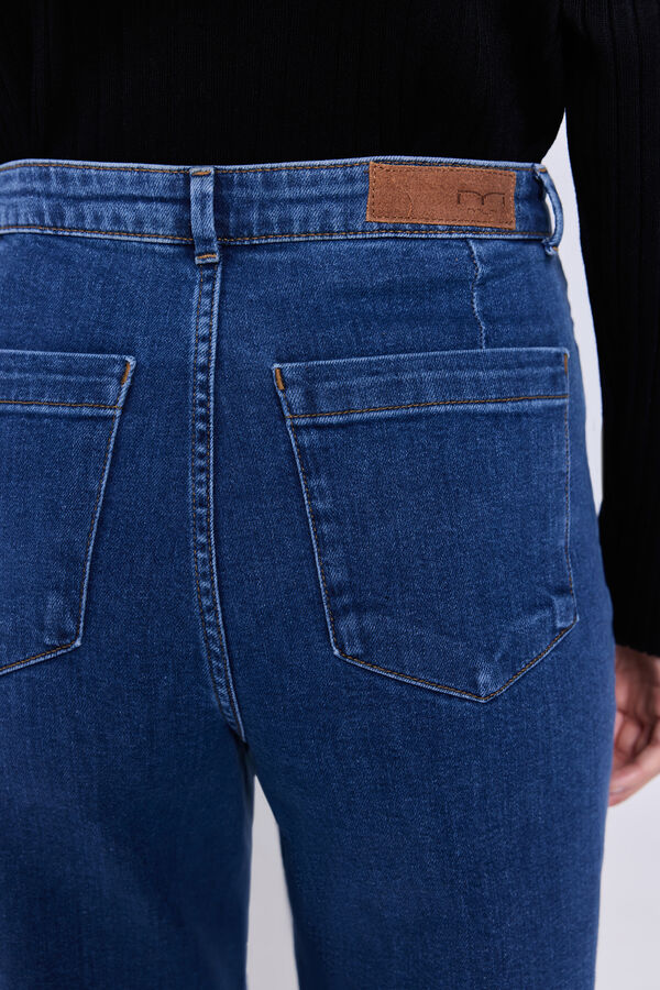Milano Pantalón denim ancho Azul