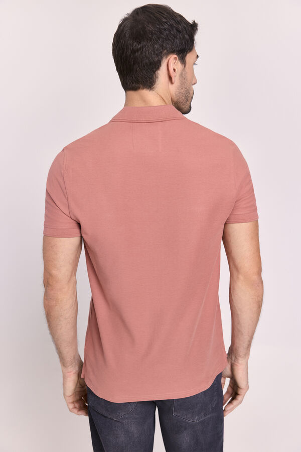 Milano Polo manga corta Rojo/Coral