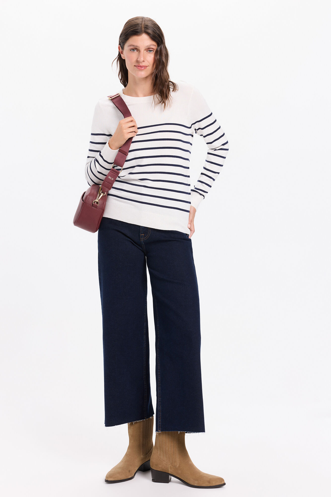 Milano Jersey basico punto liso rayas bicolor