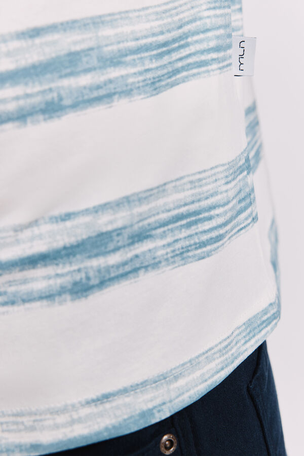 Milano Camiseta rayas Azul