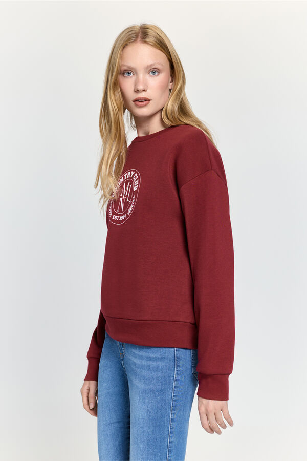 Milano Sweatshirt estampado Bordeaux