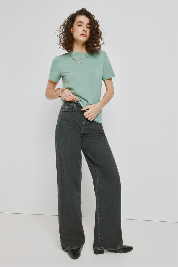 Milano T-shirt manga curta Turquesa