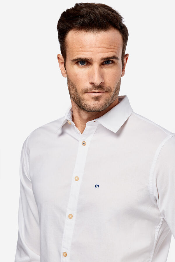 Fifty Outlet Camisa slim Blanco