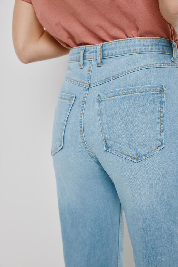 Milano Cal&ccedil;a regular em denim Azul