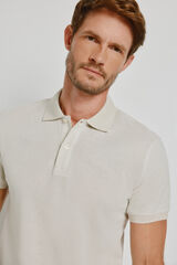 Milano Polo de manga curta Cinza claro
