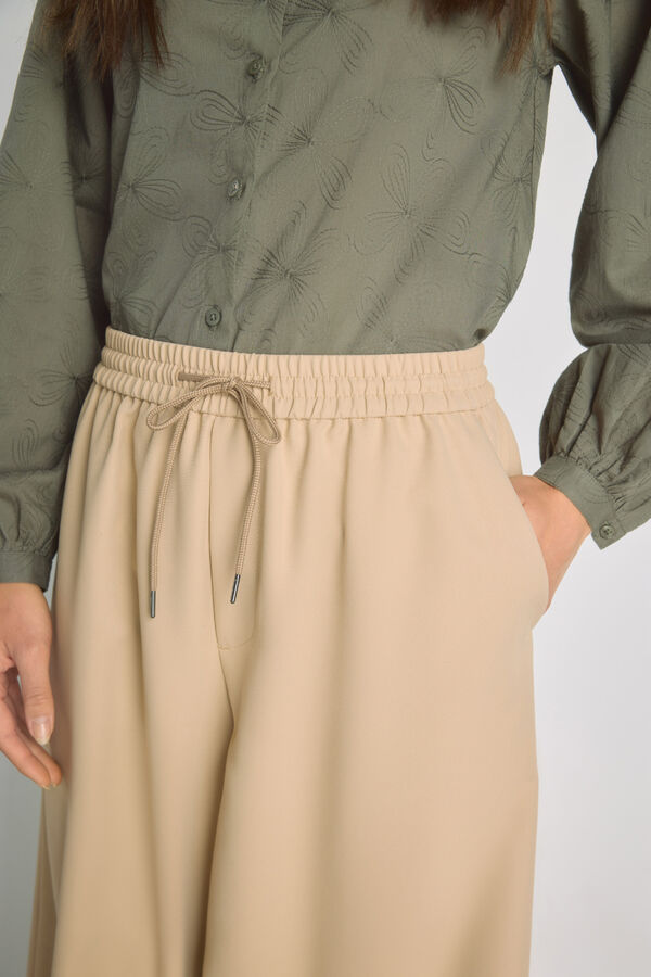 Milano Pantal&oacute;n ancho Beige