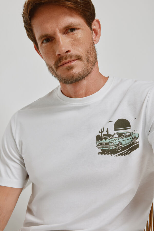 Milano T-shirt de manga curta Branco