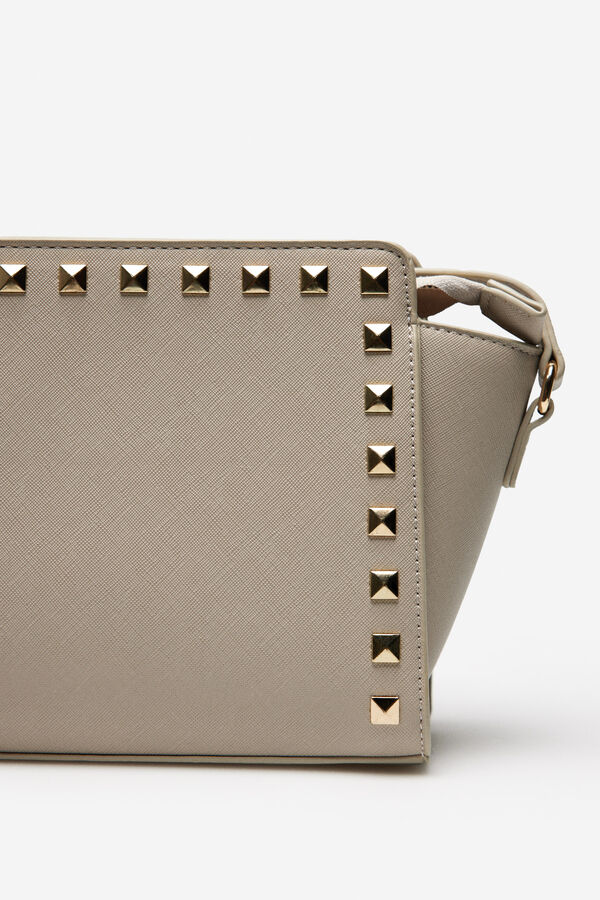 Fifty Outlet Bolso con tachuelas beige