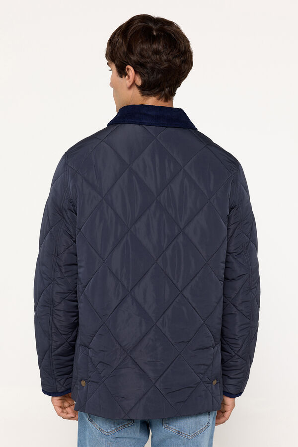 Milano Jaqueta gola veludo Marinho