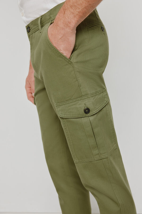 Milano Cal&ccedil;as cargo C&aacute;qui escuro