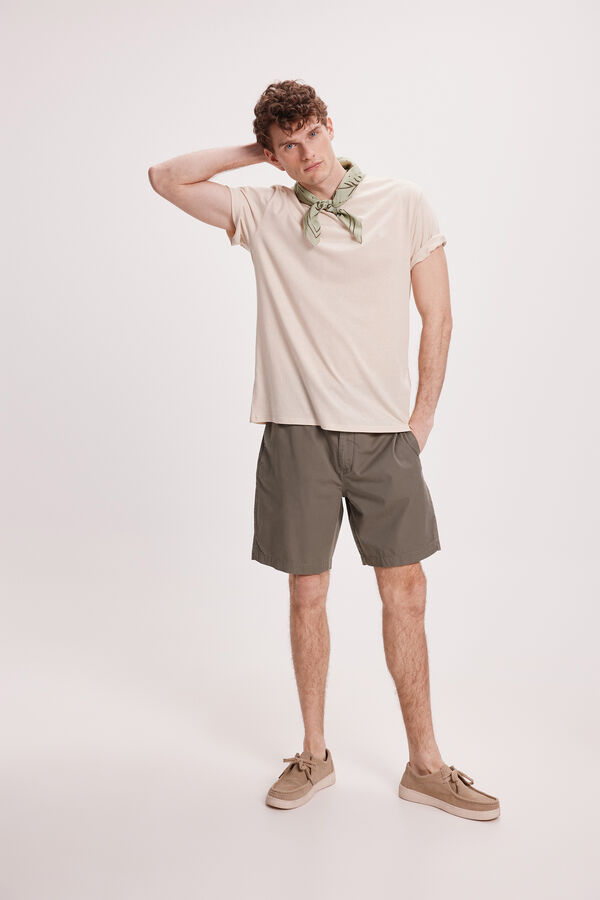 Springfield Camiseta b&aacute;sica com FPS Areia