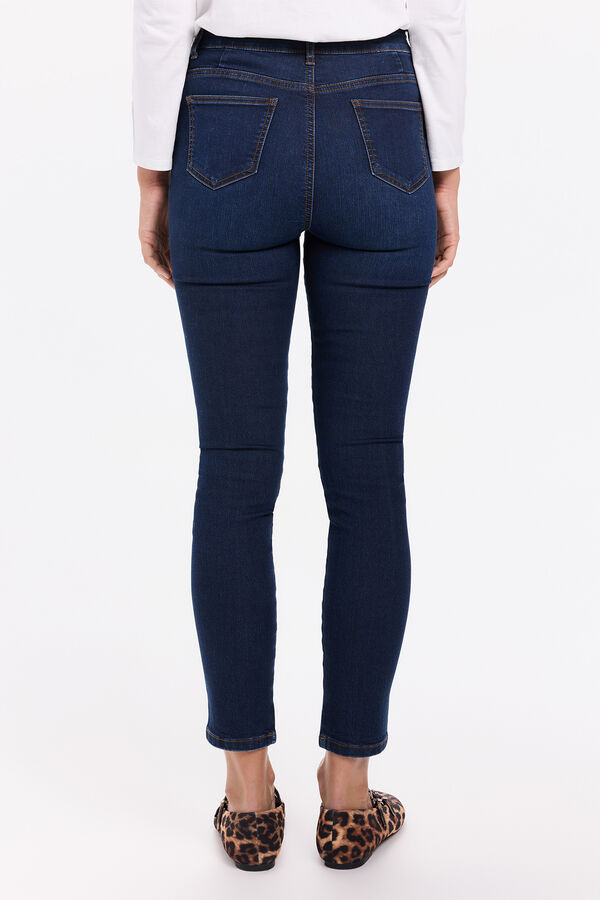 Milano Calça jeans push-up de cintura média Azul