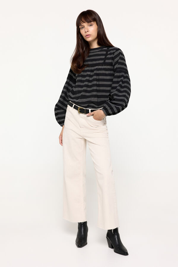 Milano Blusa Fluida Canesu Preto