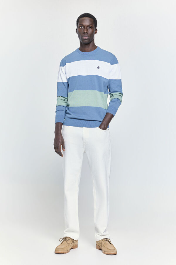 Springfield Jersey fantas&iacute;a cuello caja Azul indigo