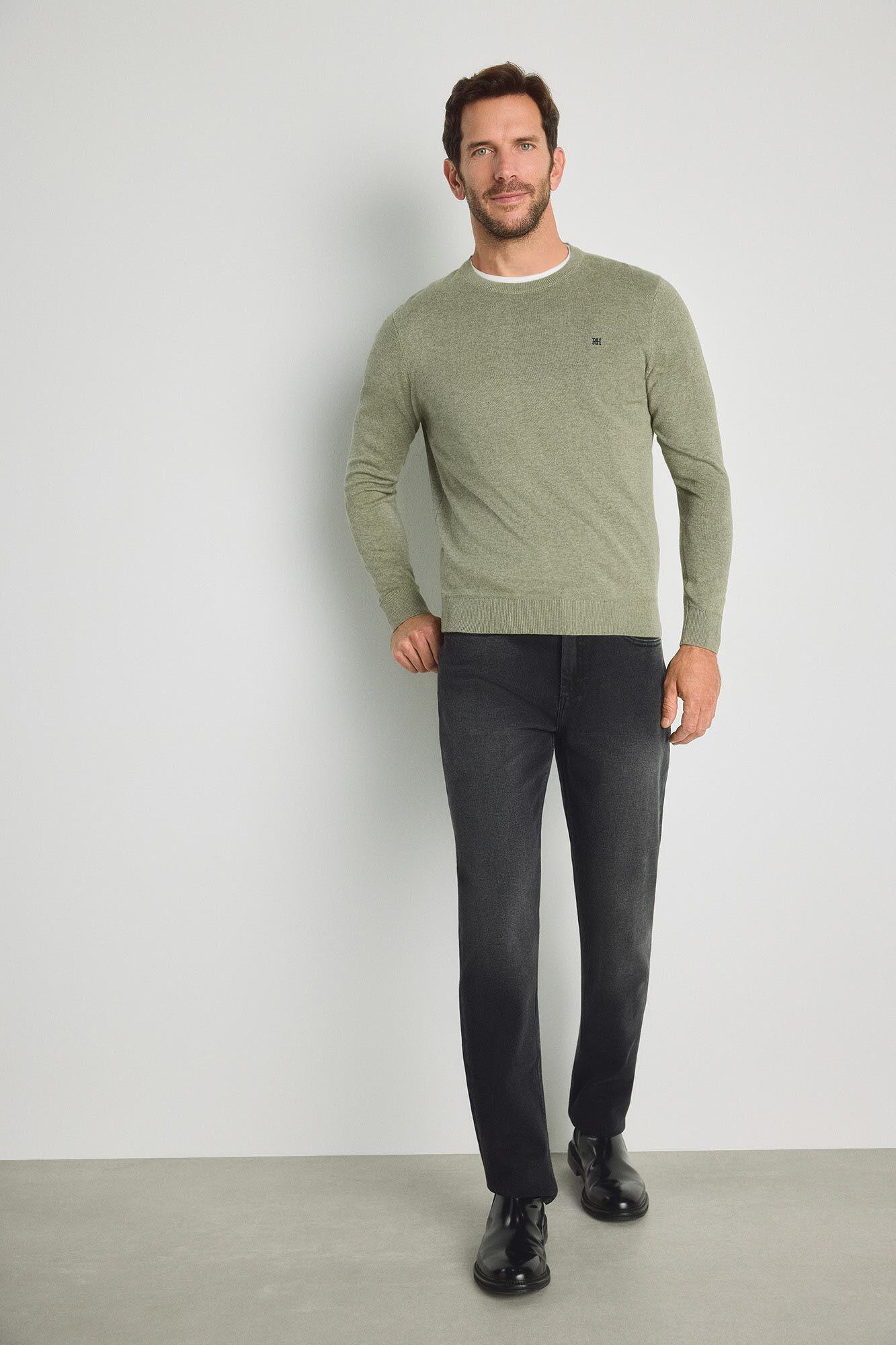 Pedro del Hierro Camisola gola caixa