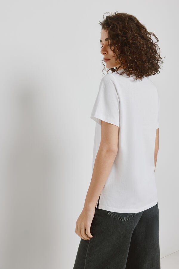 Milano T-shirt estampada de manga curta Branco