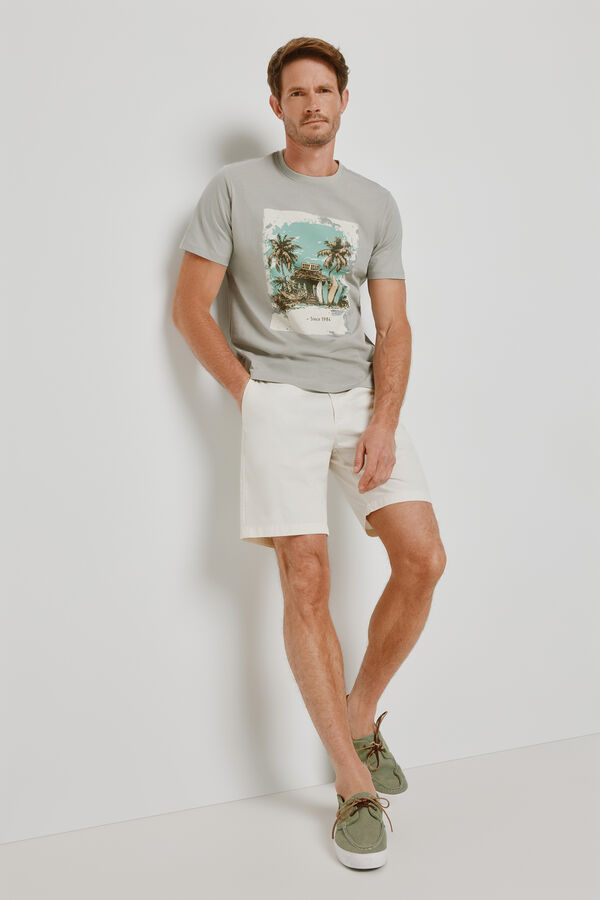 Milano T-shirt de manga curta Cinza claro