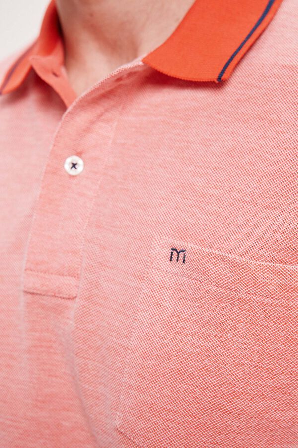 Milano Polo Piqué com Bolso Vermelho