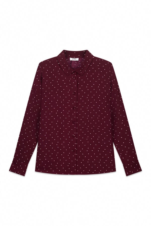 Milano Camisa estampada Bordeaux
