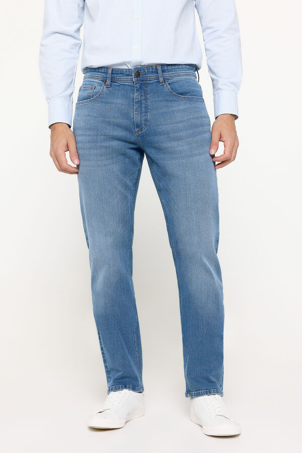 Milano Pantal&oacute;n Denim Comfort Azul Claro