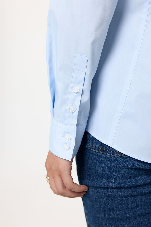 Milano Camisa justa Azul