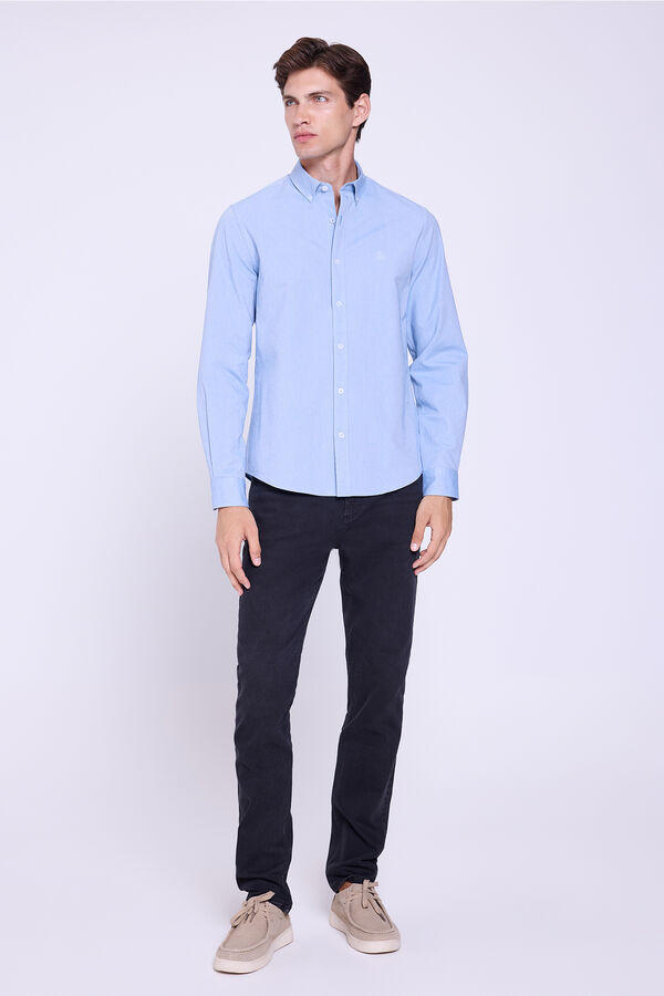 Springfield Camisa Oxford Lisa Azul