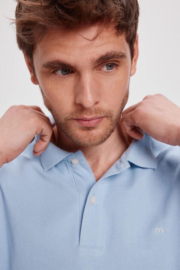 Milano Polo B&aacute;sico Piqu&eacute;&nbsp; Azul