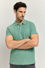 Milano Polo manga curta Turquesa