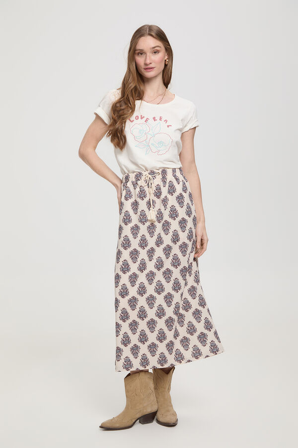 Milano T-shirt de manga curta estampada Branco