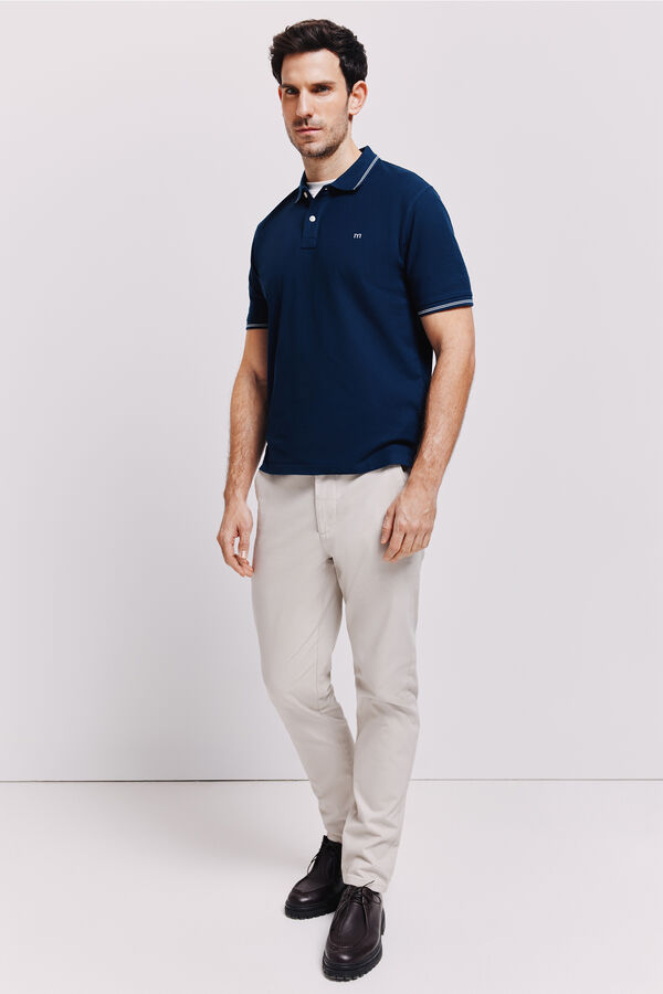 Milano Polo manga curta Marinho