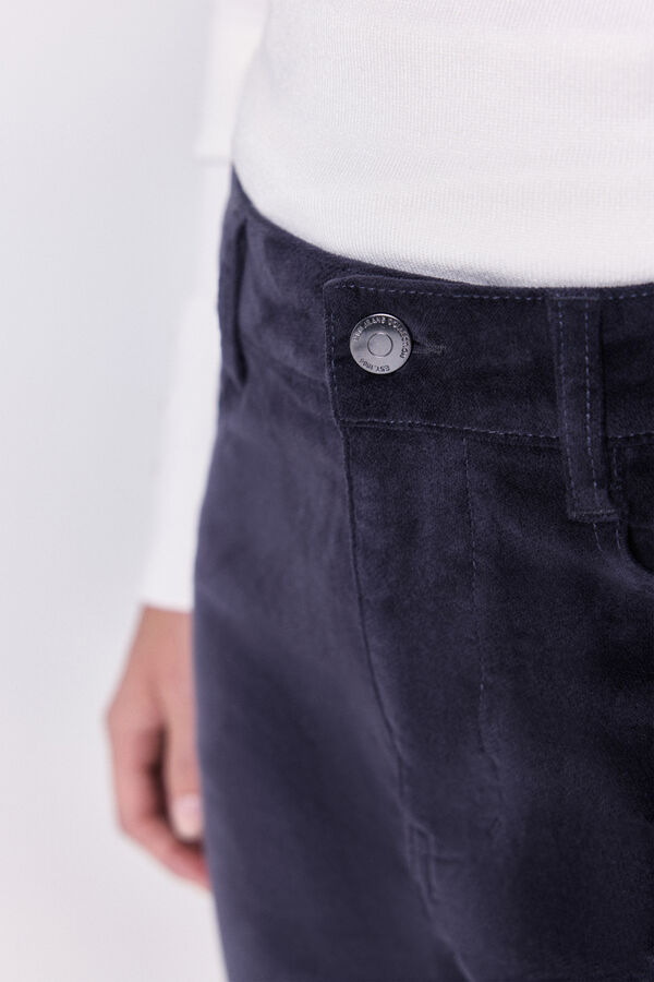 Milano Pantalón velvetón 5 bolsillos Gris Oscuro