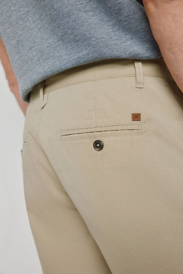 Milano Bermuda estampada Beige