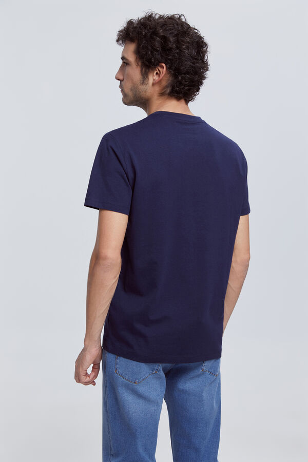 Milano Camiseta basica 100% algod&oacute;n BCI Navy